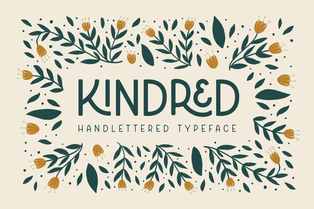 Kindred Handlettered Typeface