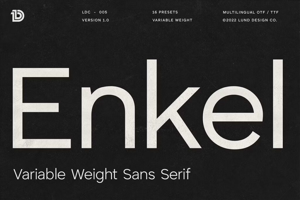 ENKEL Variable Sans Serif