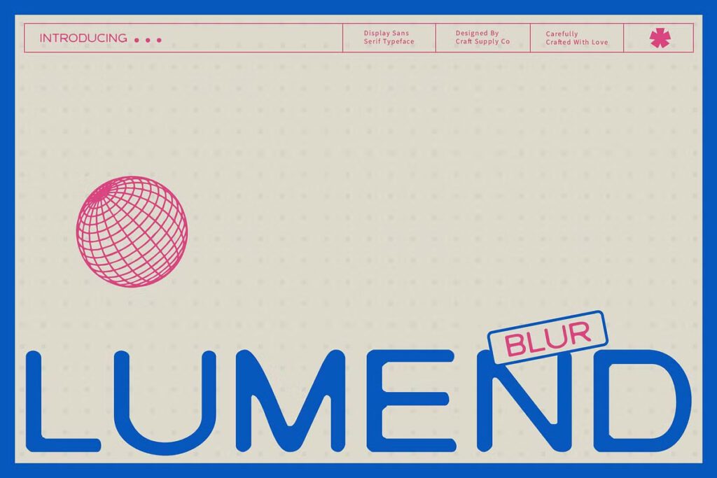 Lumend Blur Font