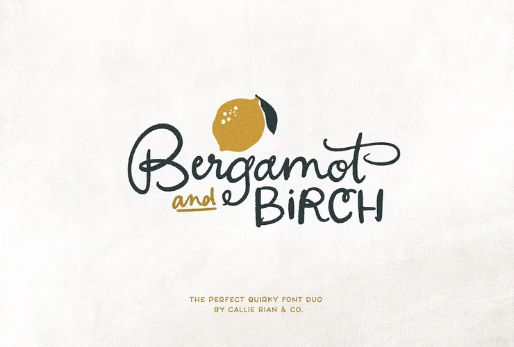 Bergamot & Birch Font