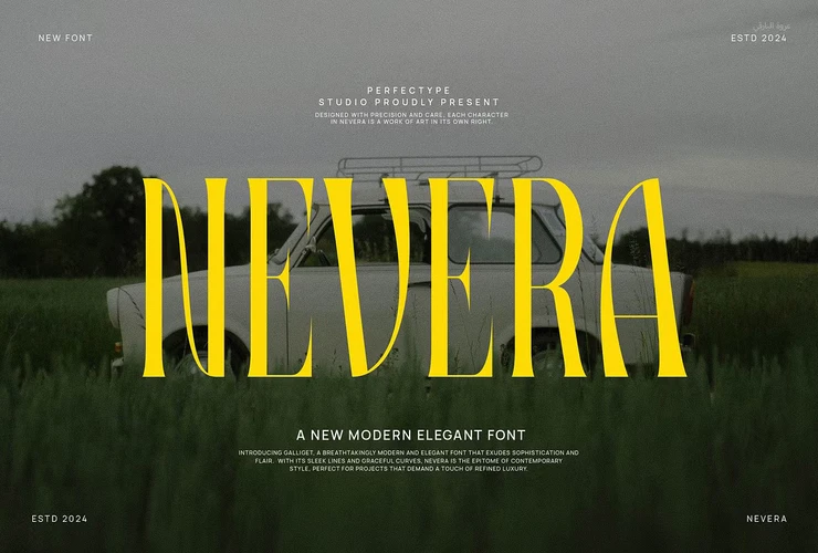 Nevera Vintage Serif Font