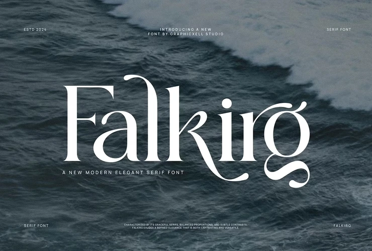Falkirg Modern Serif Font