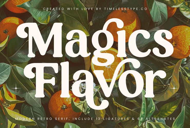 Magics Flavor Modern Retro Serif Font