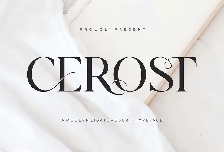 Cerost Modern Ligature Typeface