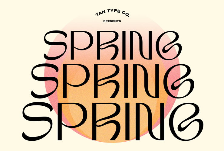 TAN SPRING Font