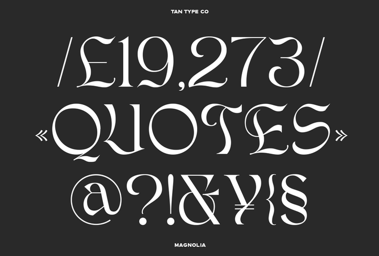 TAN MAGNOLIA Font