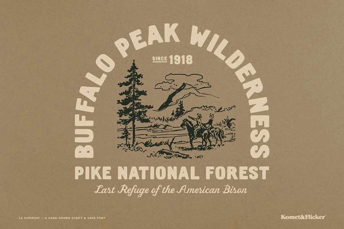 Creative designs using La Superior font