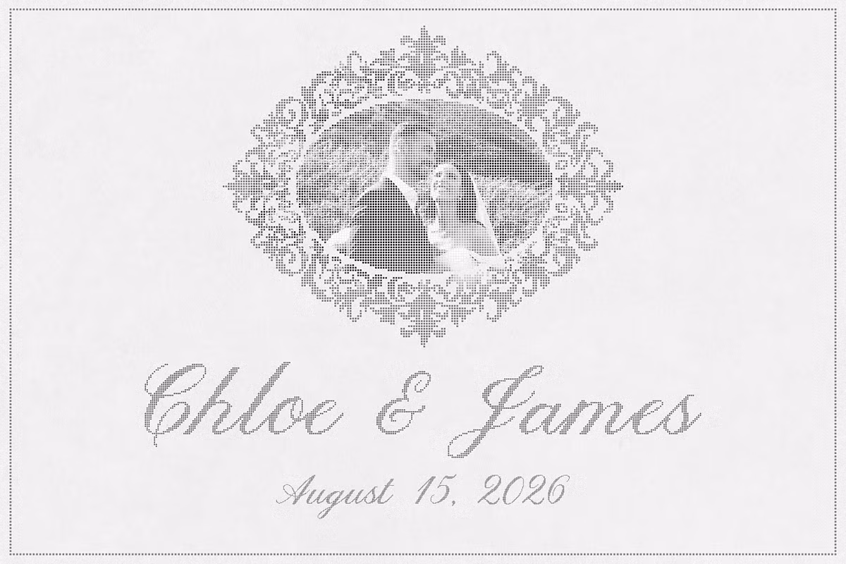 Visual representation of Fine Love font character set