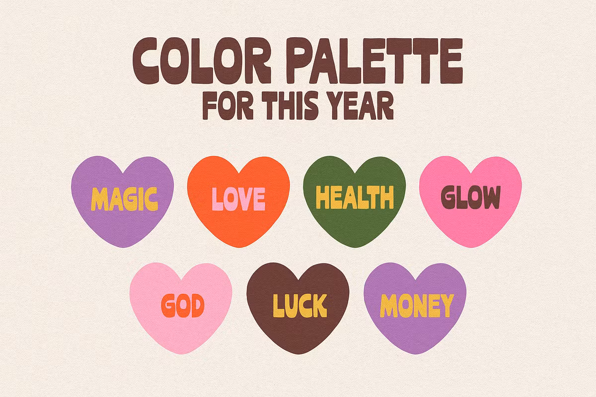 Visual representation of DEAR FUTURE's character sets