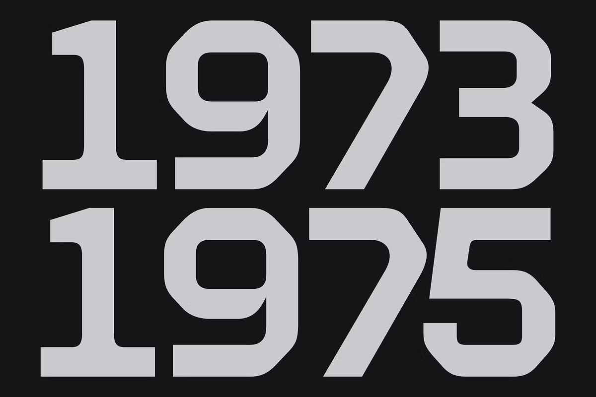 A sample of the 403 Edsonna typeface showcasing its industrial design