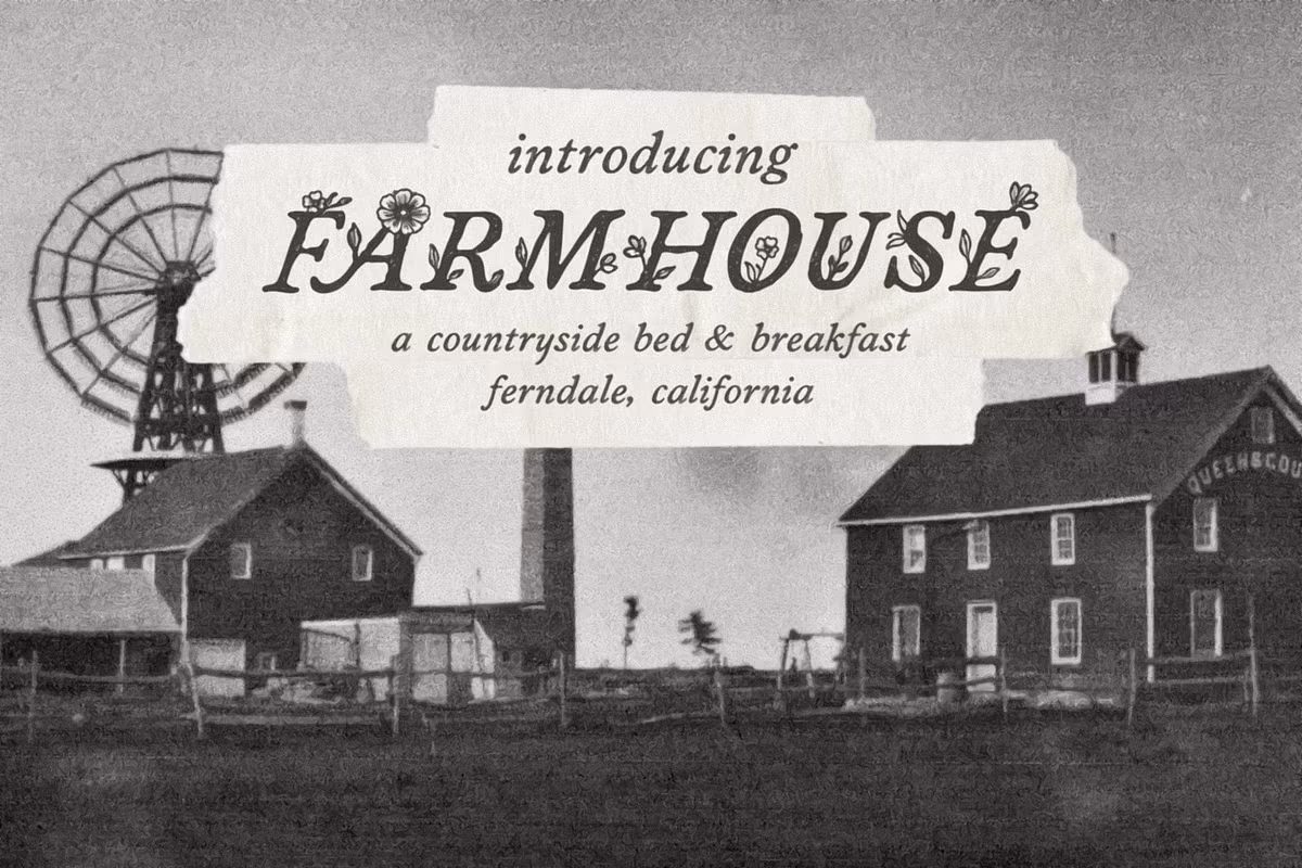 Character set example of Field Notes font