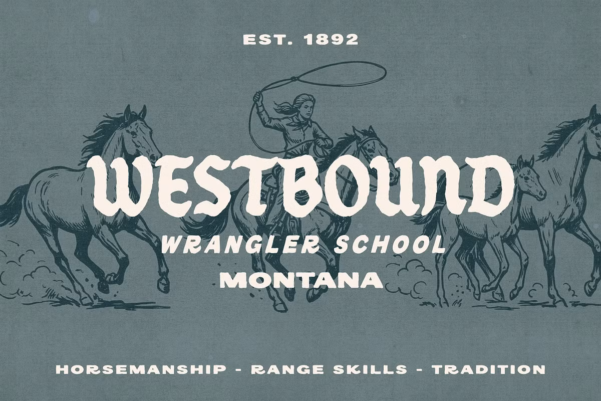 Sample of Redlodge Font Duo in use