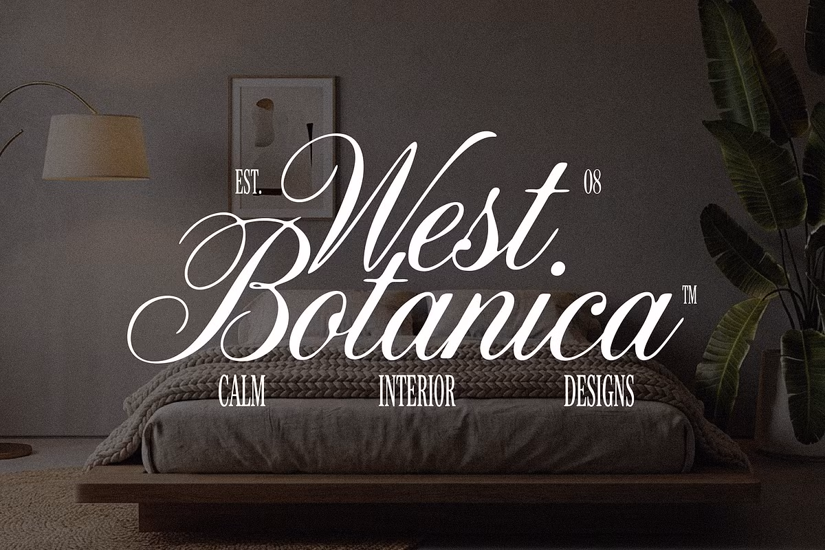 Stylized example of Old Money Regular Typeface