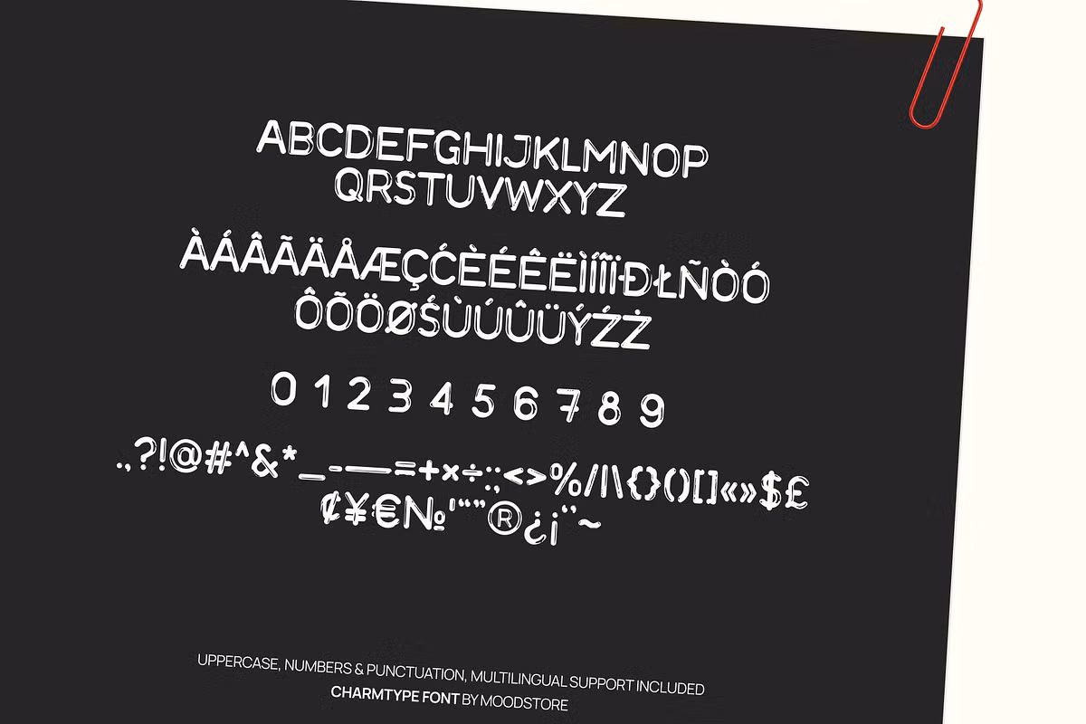 Example of DIY projects using the font