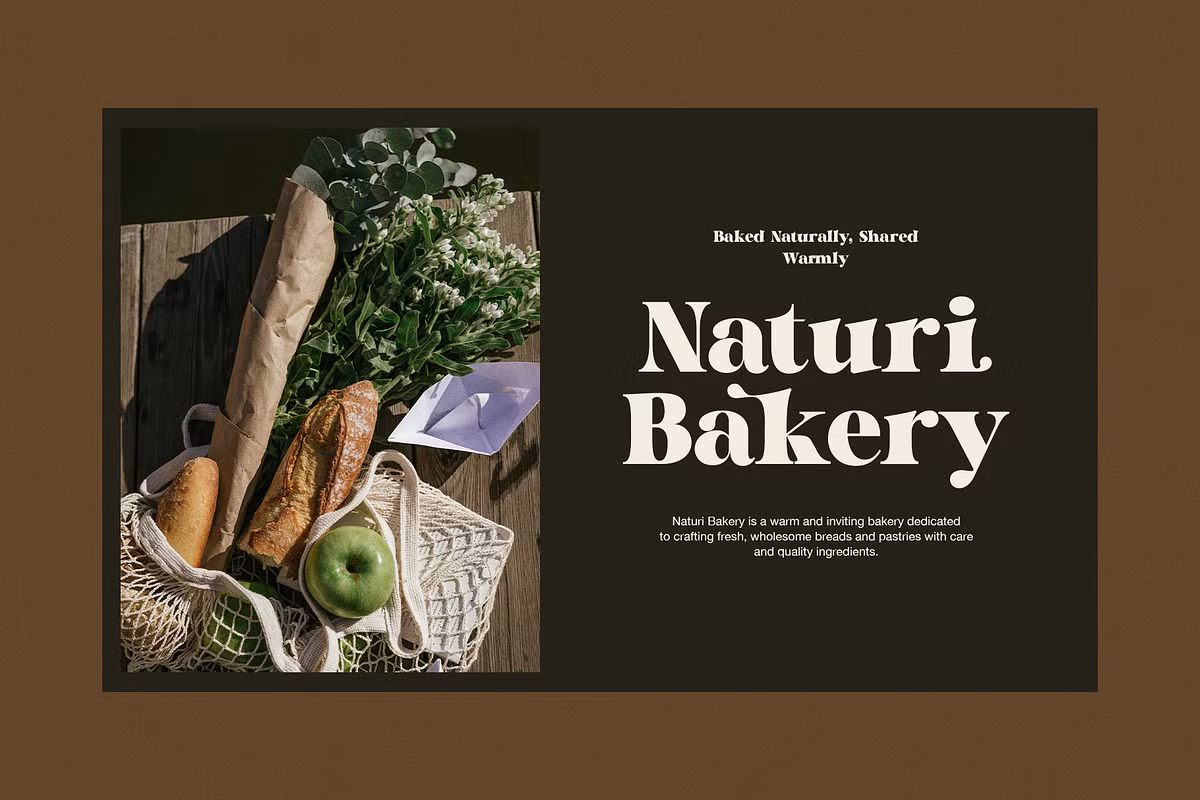 Examples of uppercase and lowercase design in Magil font