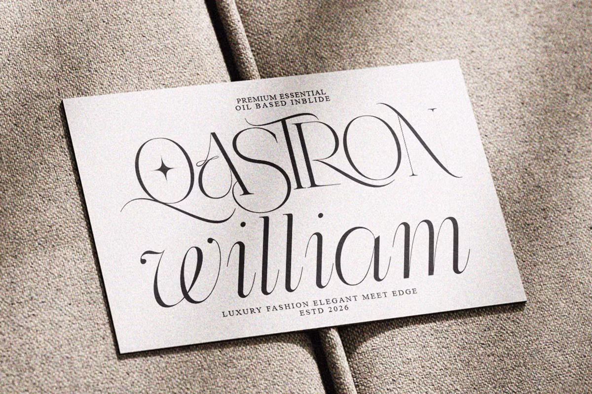 Visual representation of font styles included