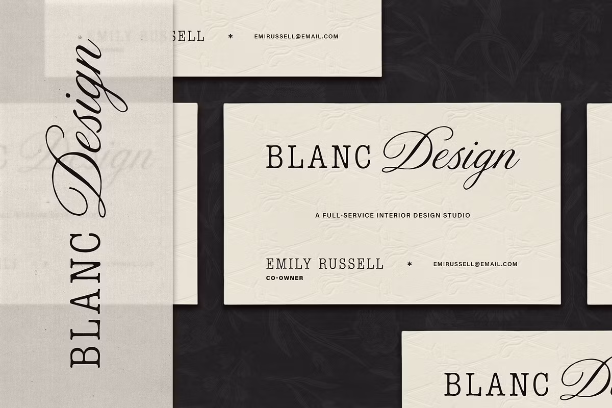 Stylish representation of Details Font Duo
