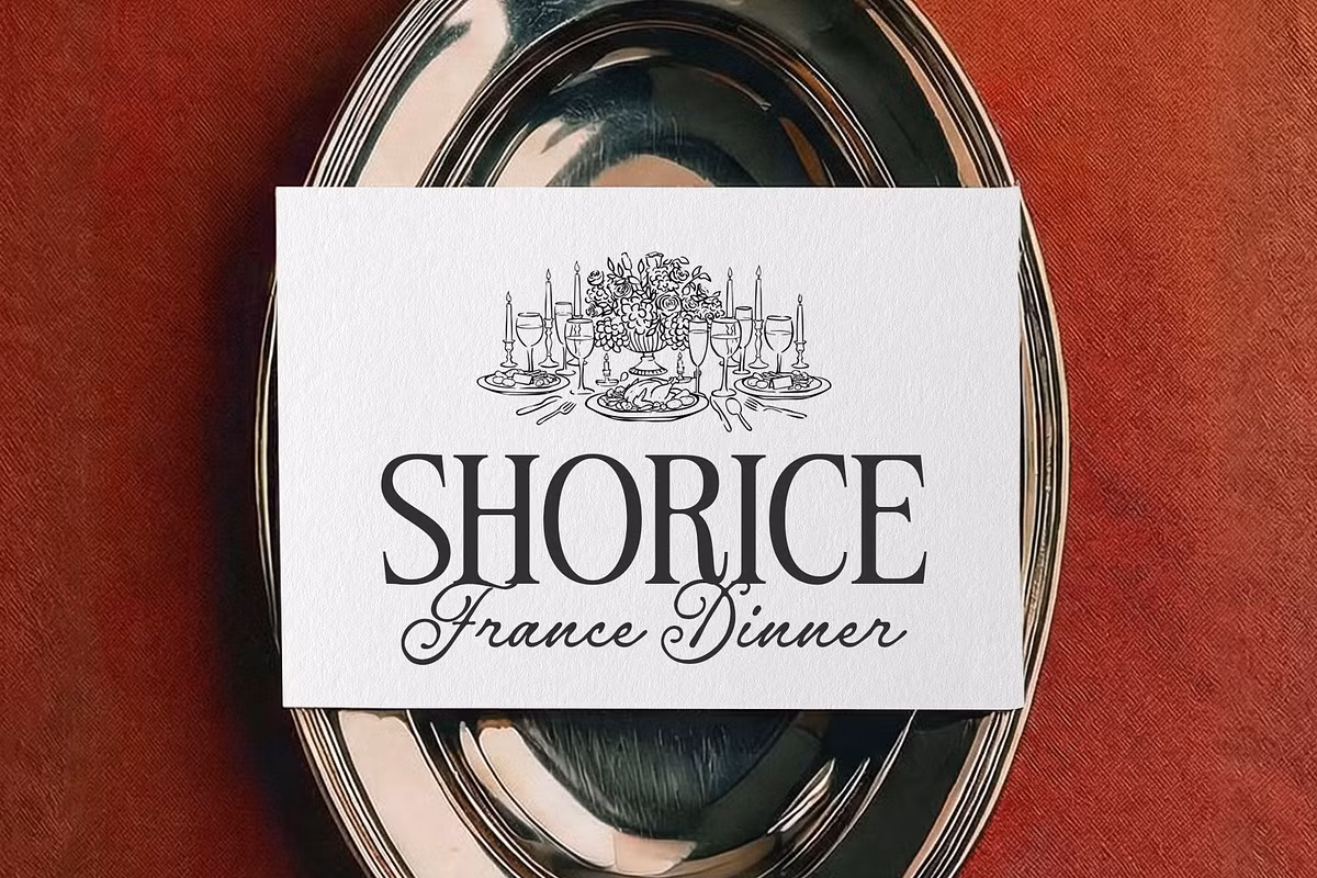 Elegant design showcasing Roben Elegante font styles