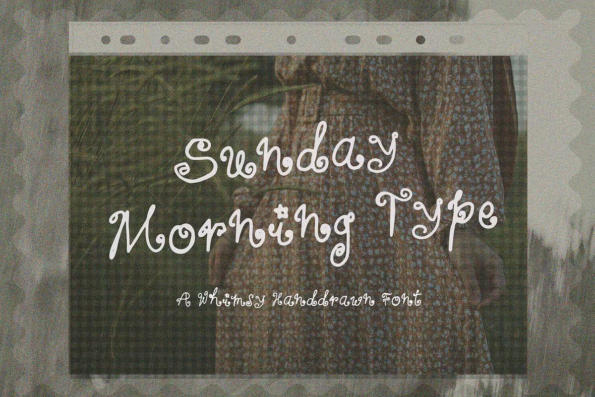 An example of branding using Sunday Morning Type font