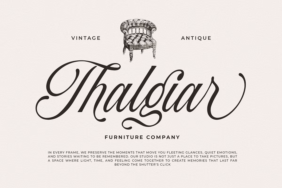 Visual characteristics of Baliglad font