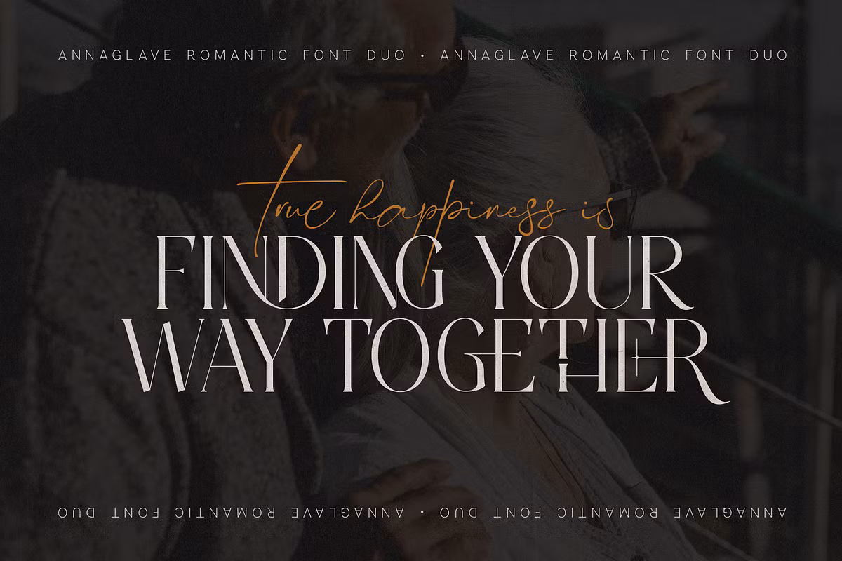 Visual representation of Anna Glave's font style and design elements