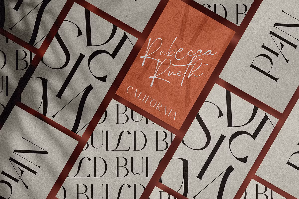 Illustration of accessing alternate glyphs in design software