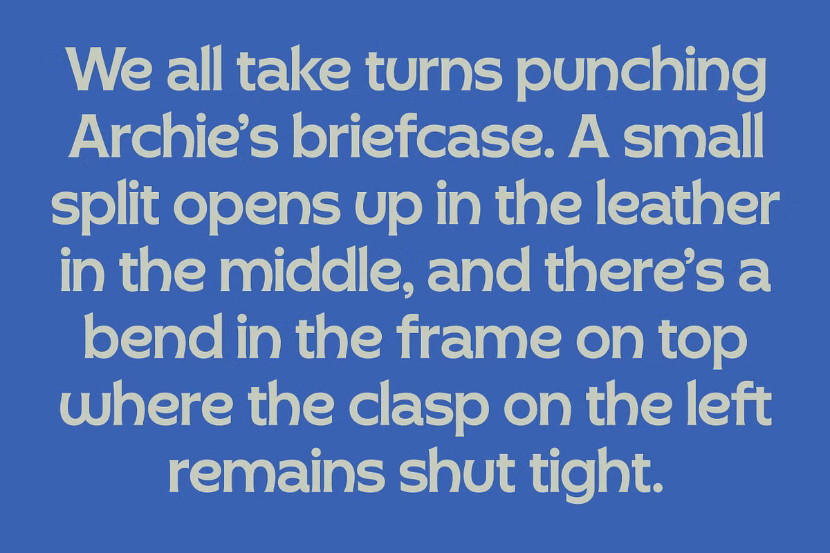 Creative use case examples of Archie Brackett font