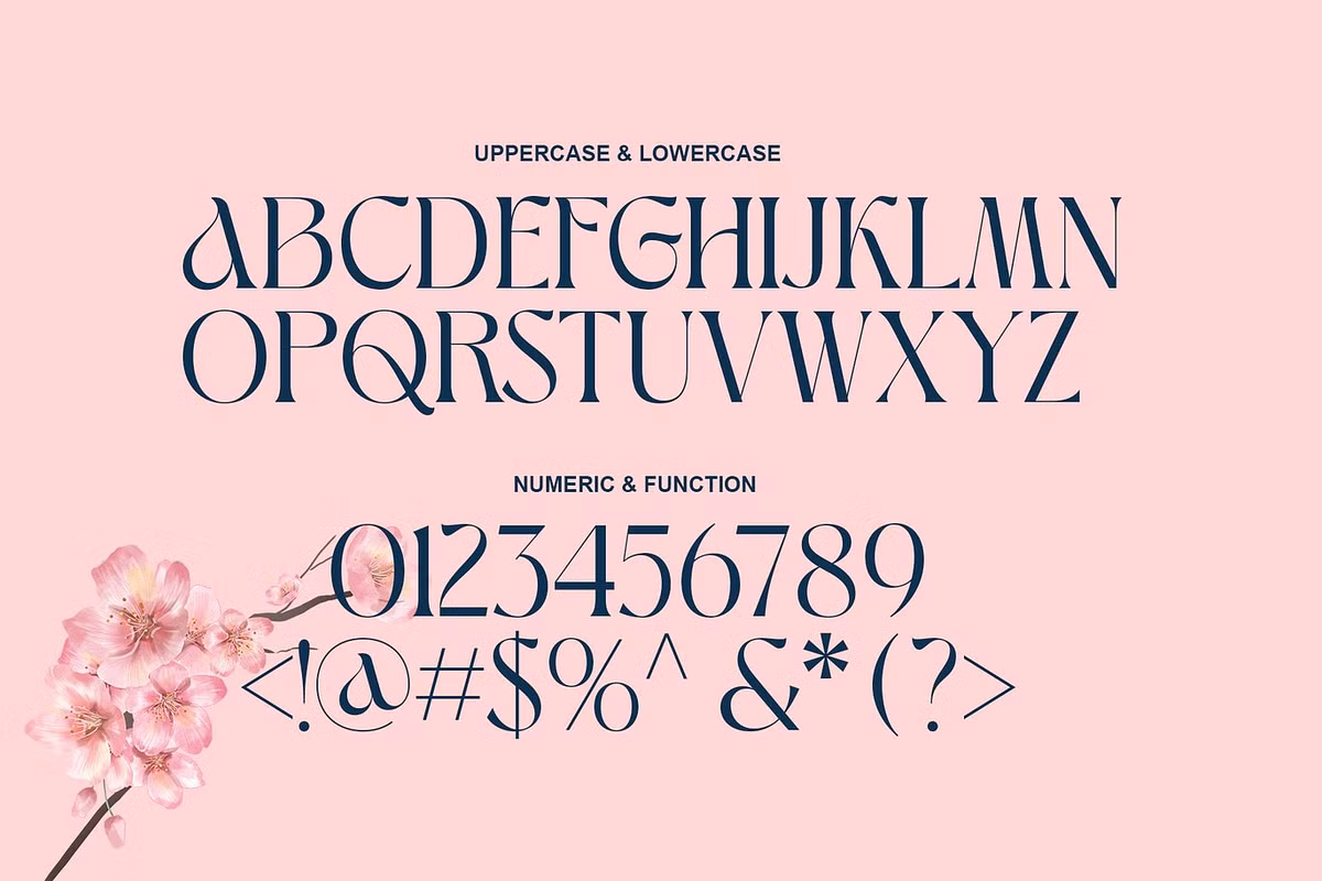 Example of Aluest font in use