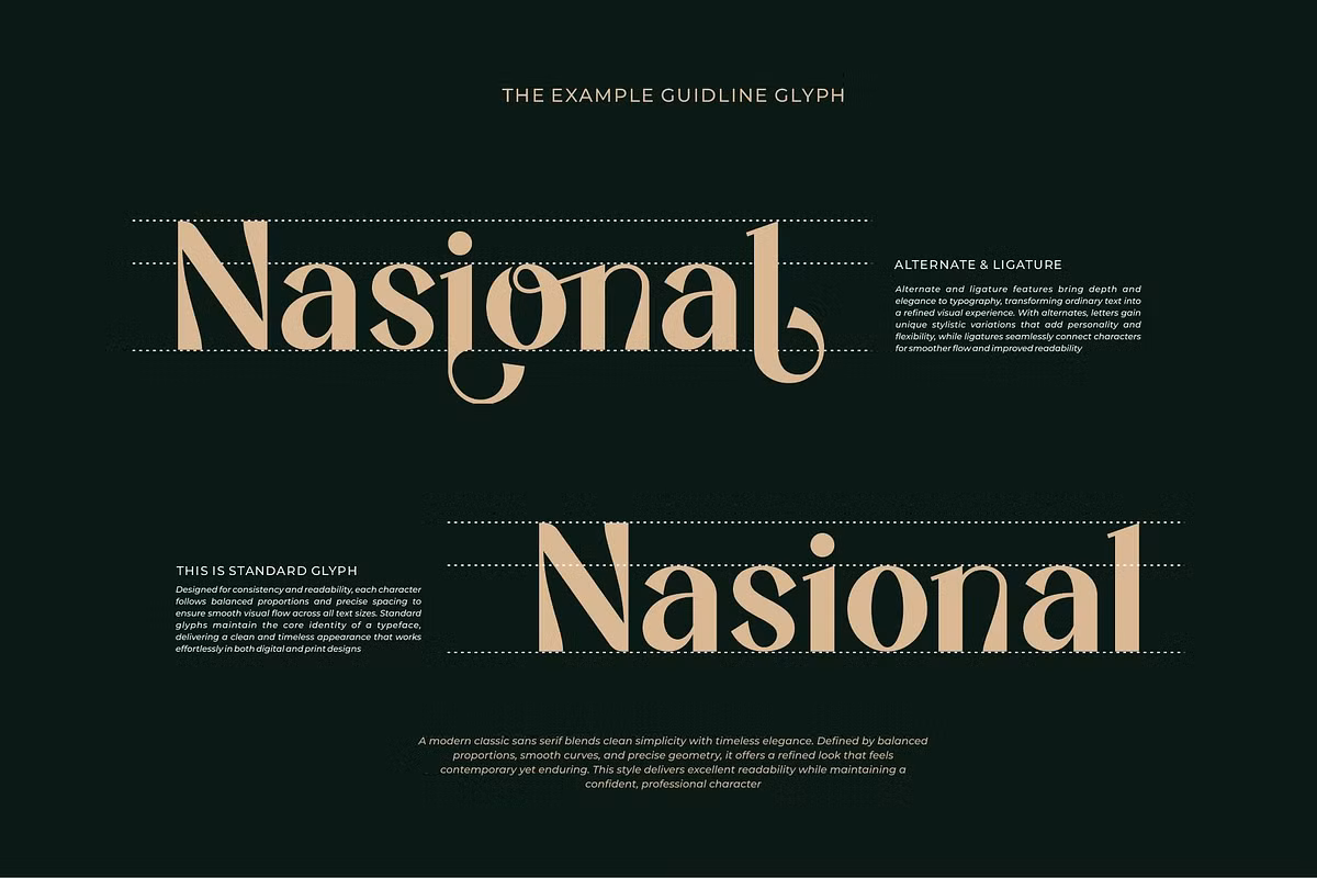 Kutenh font in various applications