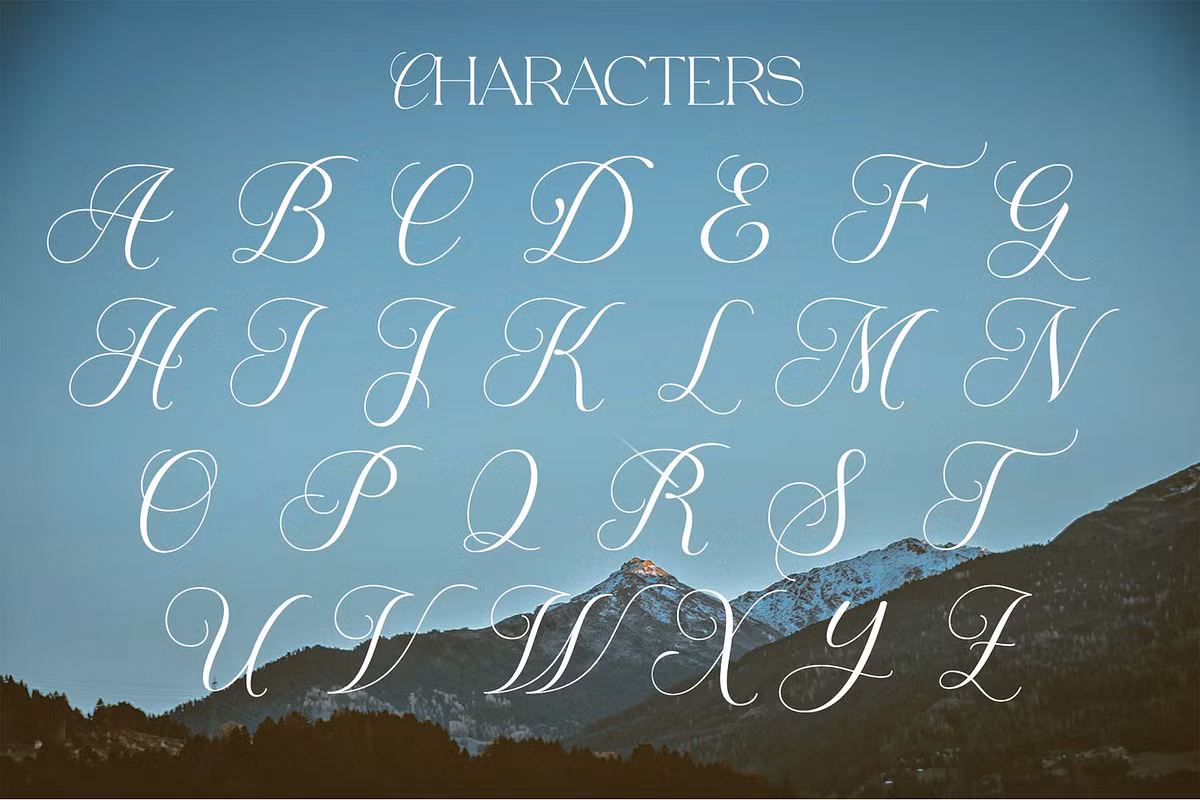 Sample text in Parode font showcasing its elegant design