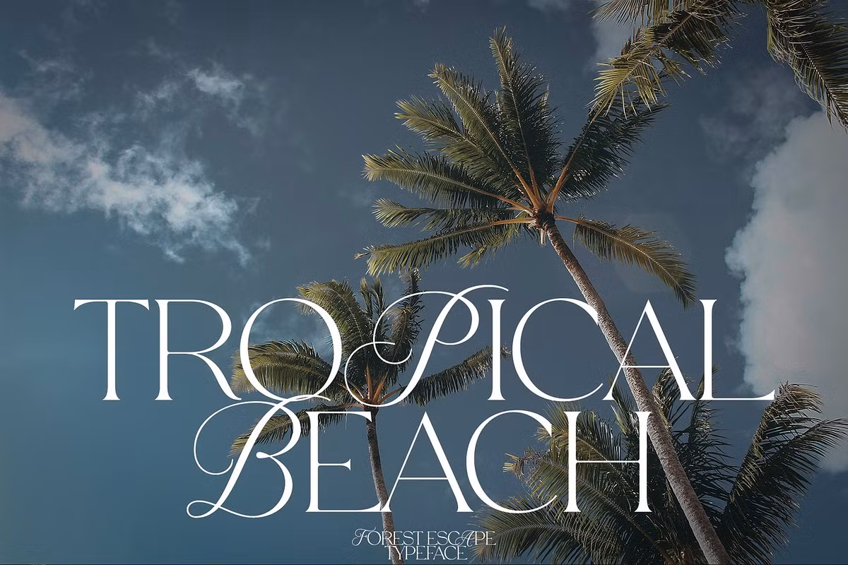 Illustration of Parode font used in various design projects