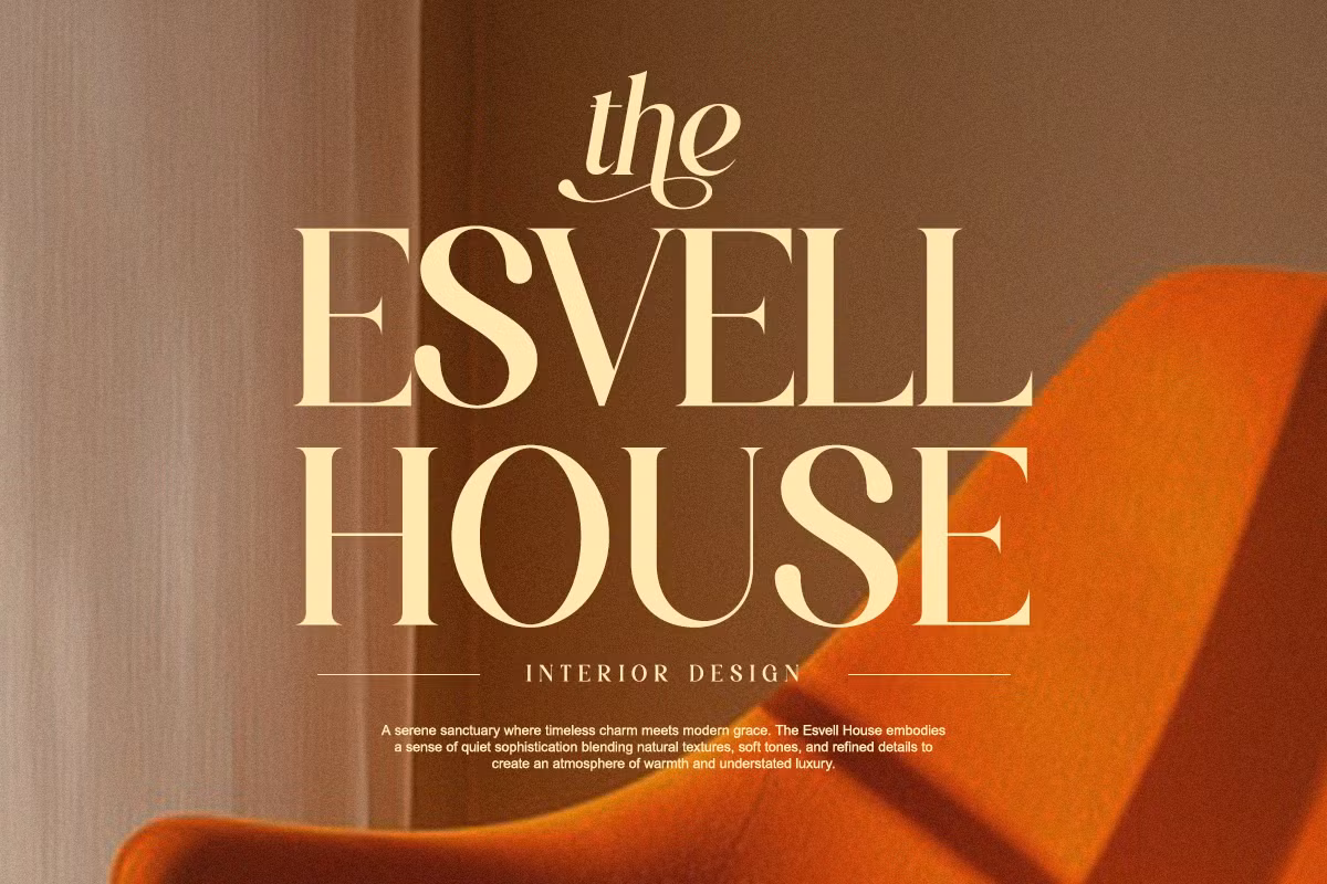 Elegant example of typography using the Kealuna font