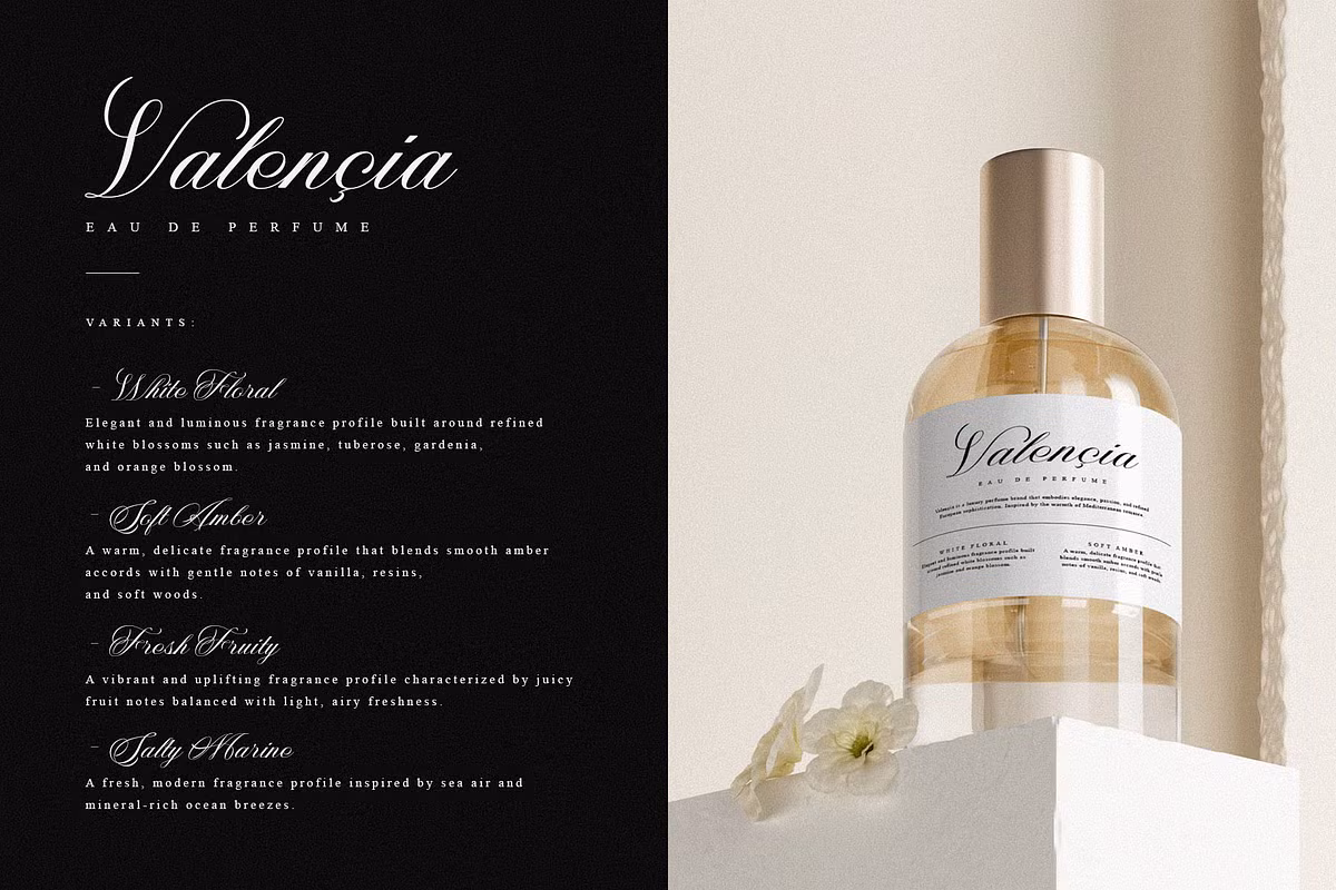 Character set of the Nightshade font