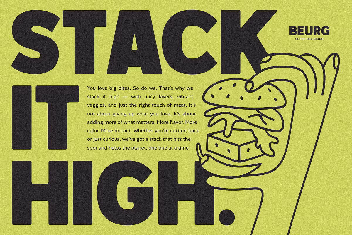 Grogia character set showcasing uppercase and lowercase letters