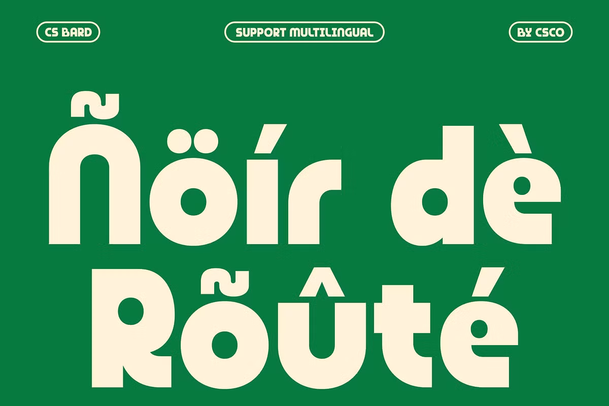 Different styles of CS Bard font available for use