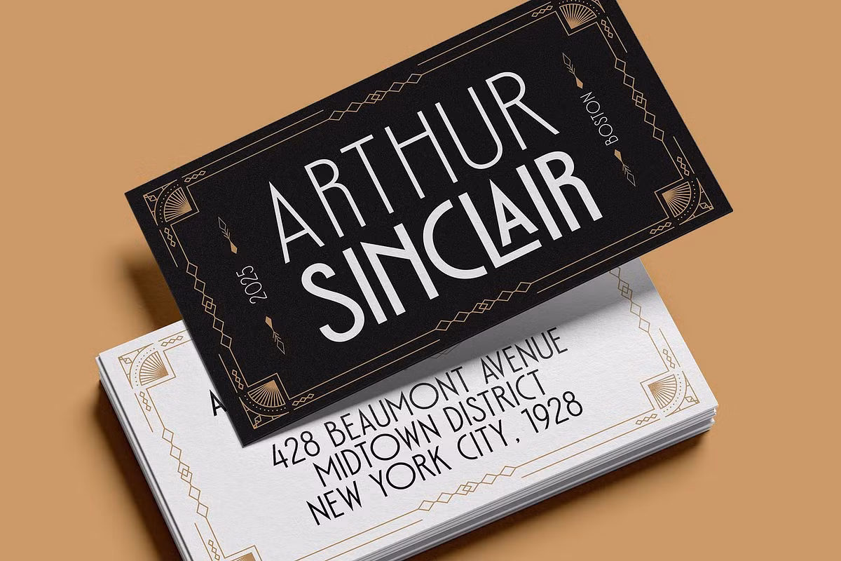 Emoritz font in a modern design project