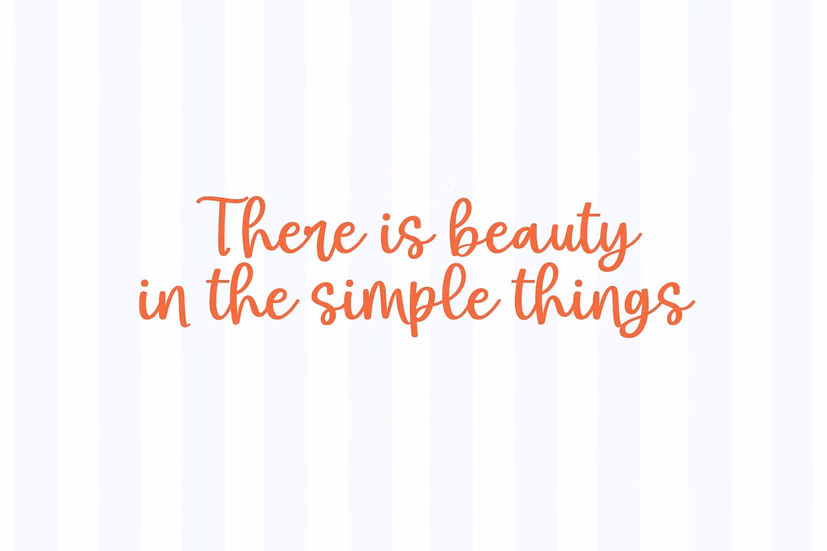 Example of font pairing with Homebody font