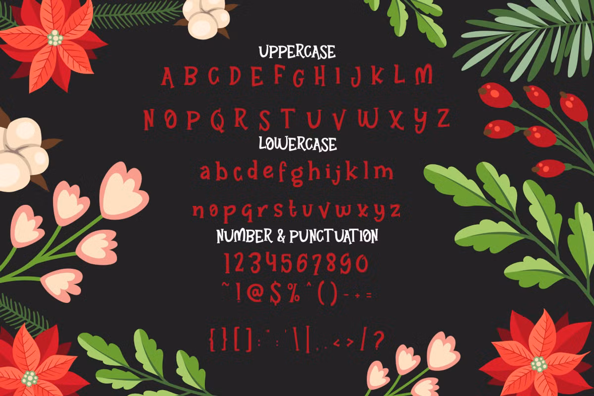 Licensing information for Holly Haven Font