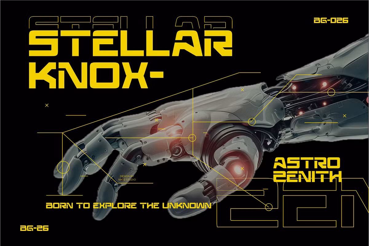 Briganix font in branding and design