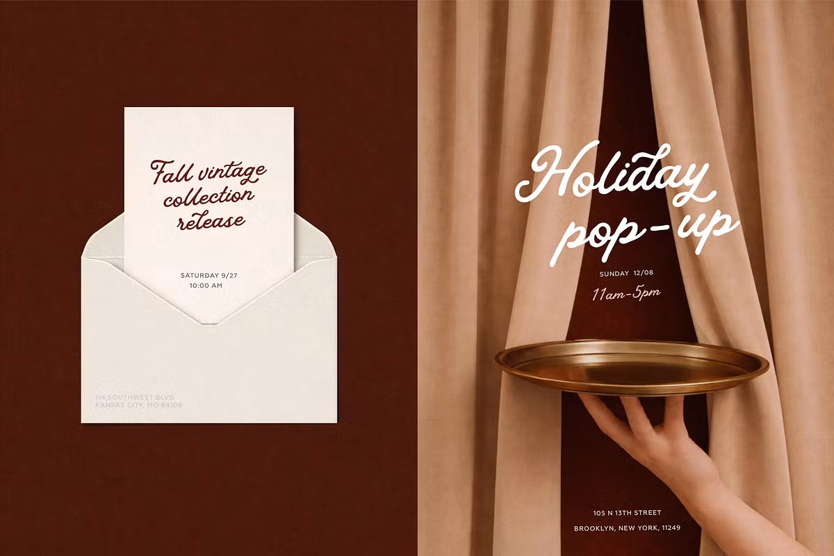 Example of La Brioshe font in use