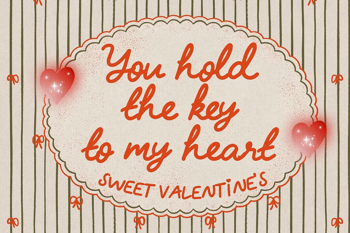 Sample of the Belovya font showcasing its playful script style