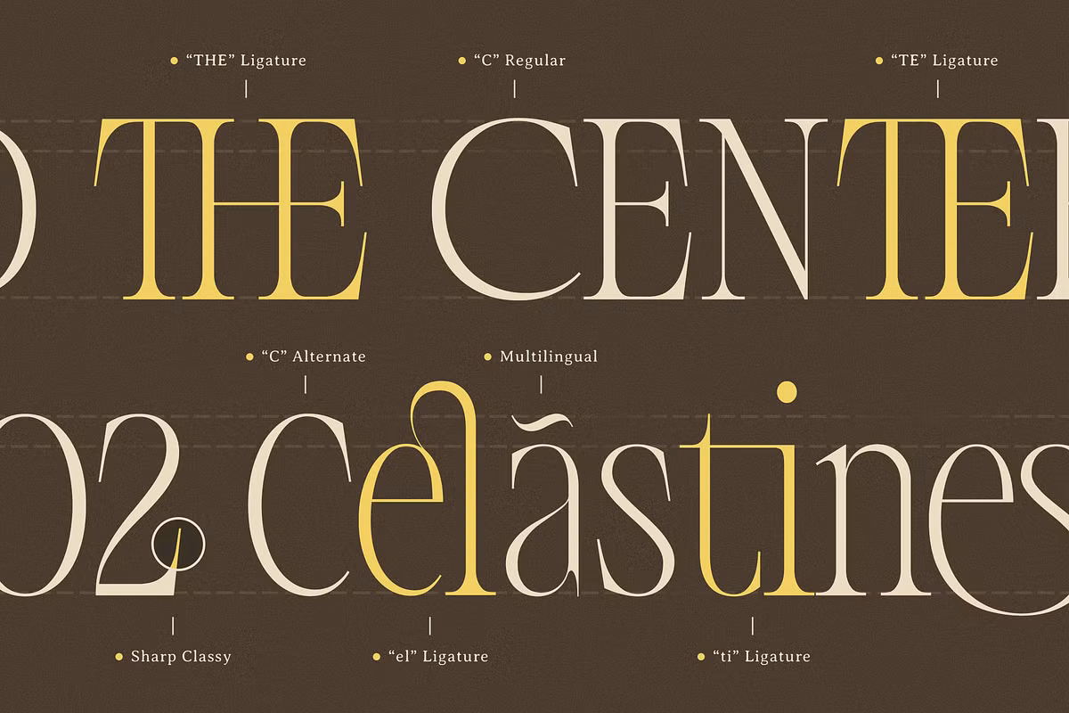 Elegant design showcasing The Choirs font style