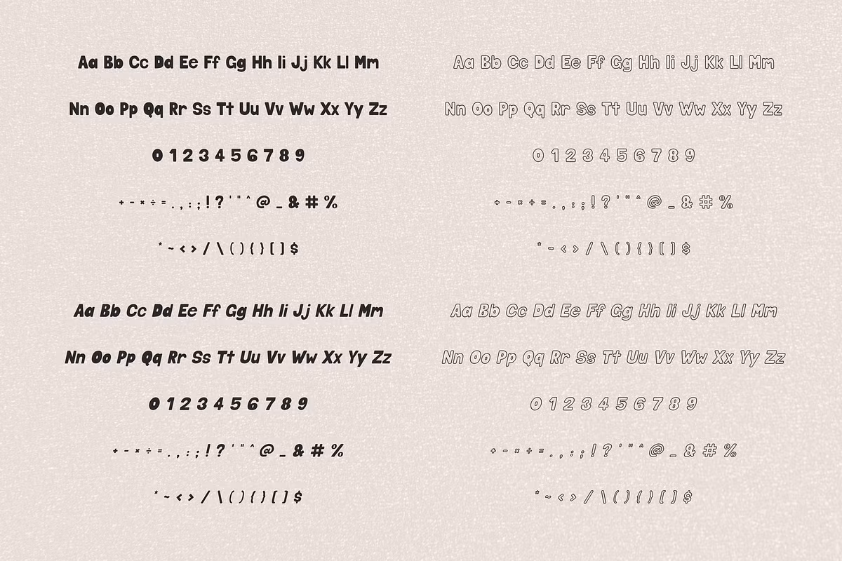 Various products featuring Mallow Soda font on merchandise