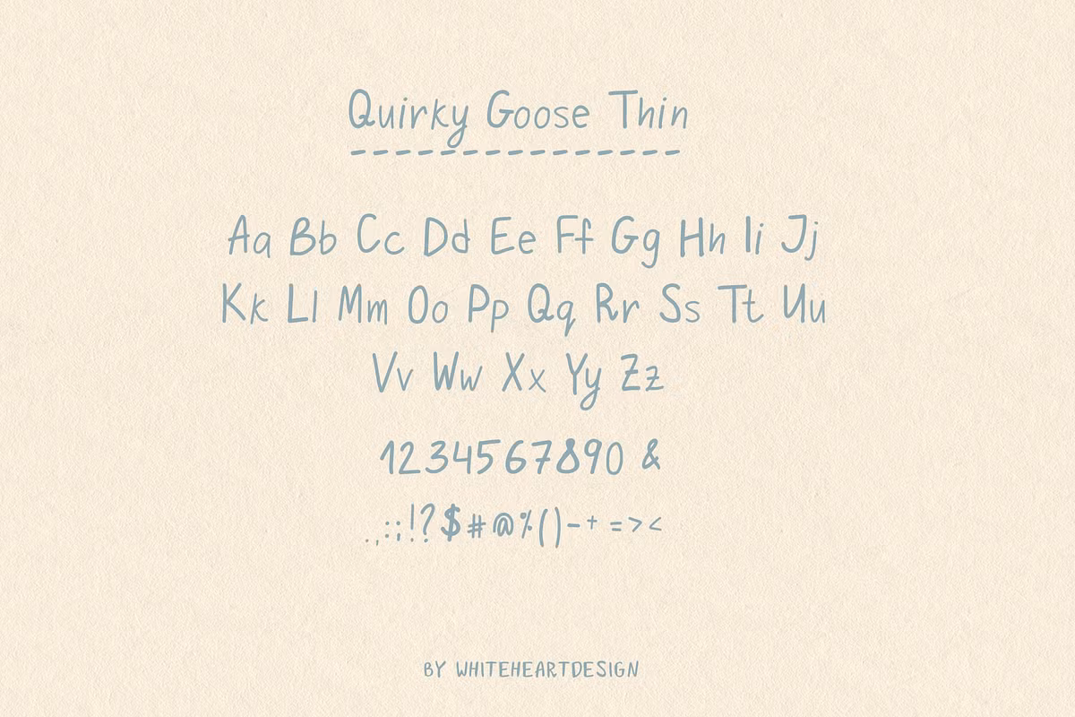 Creative layout using Quirky Goose fonts for social media
