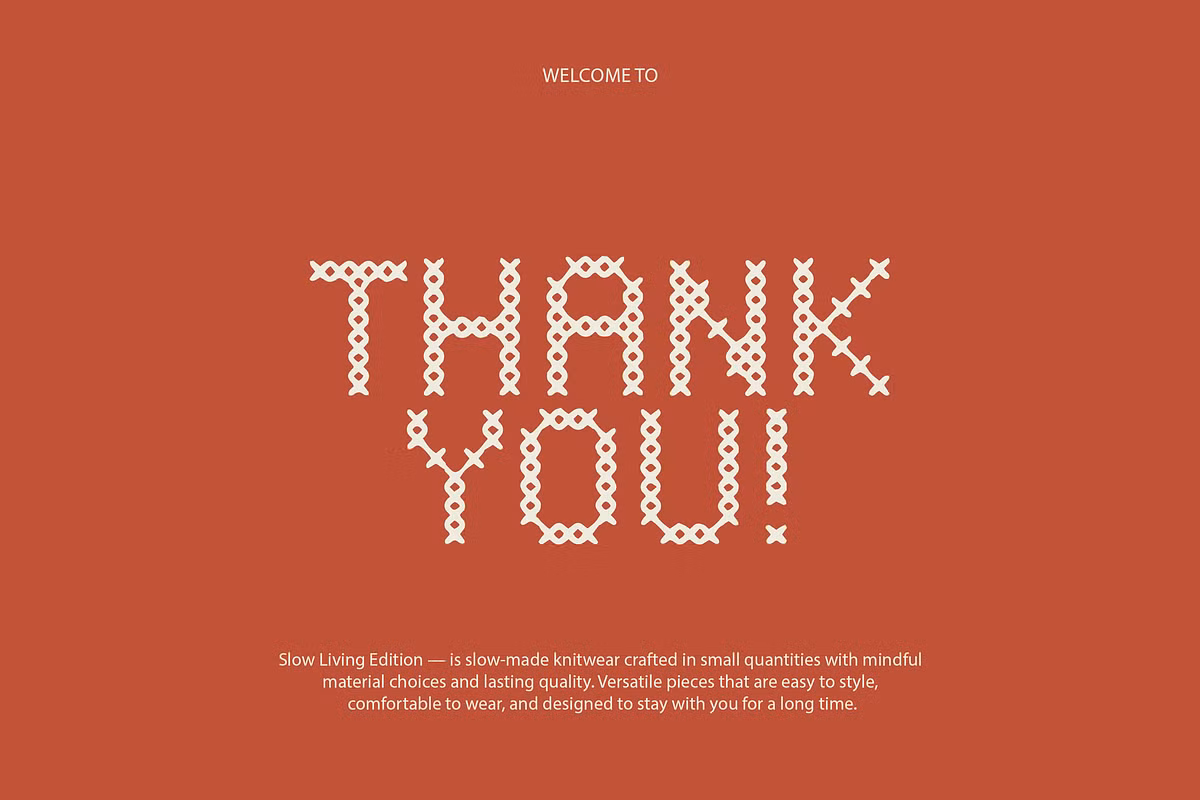 Examples of branding using Weave font