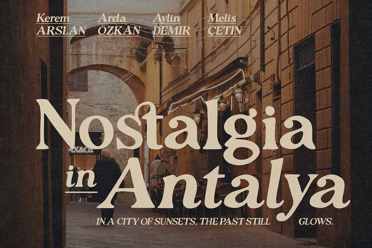 Character set overview of Restless Dynasty typeface