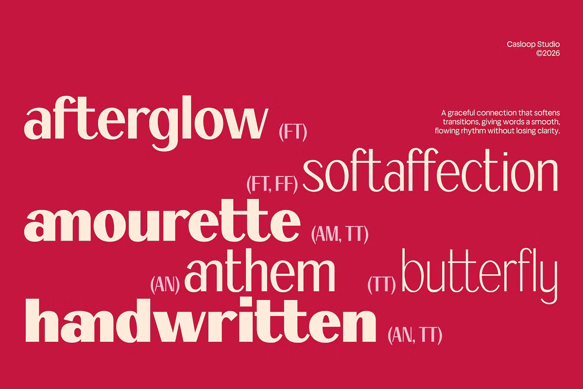 Sample text showcasing the Fagi font in elegant typography
