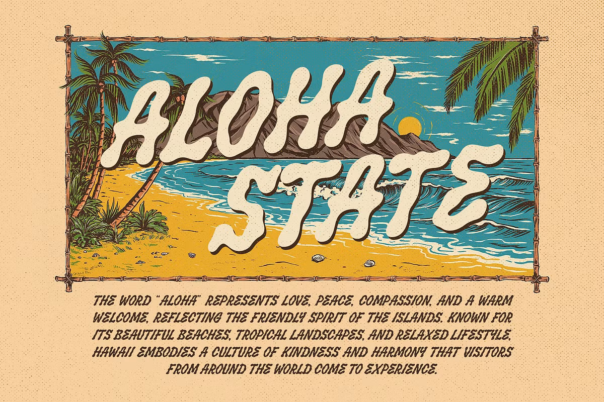 Salty Smile font used in various merchandise