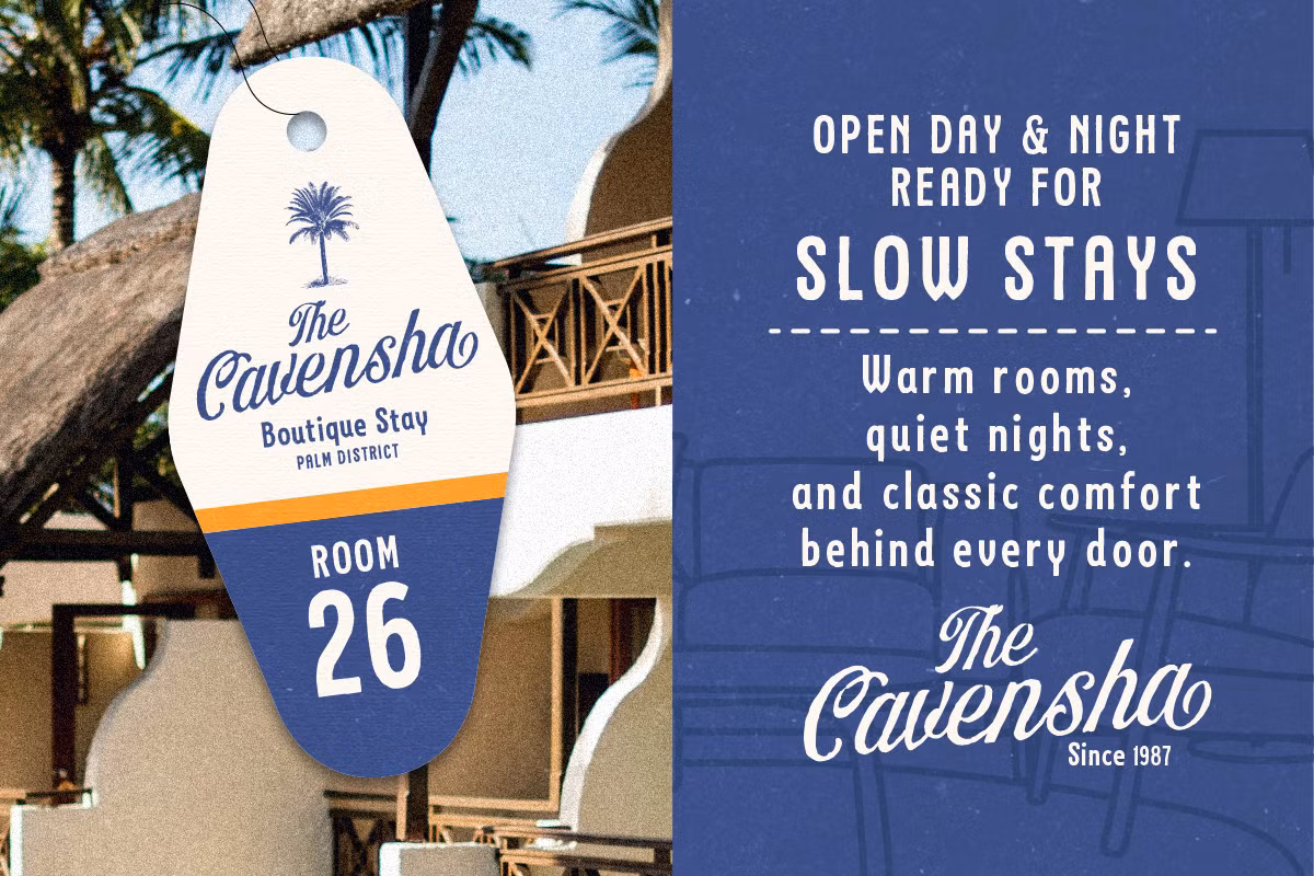 Example of Barland font in use for vintage design