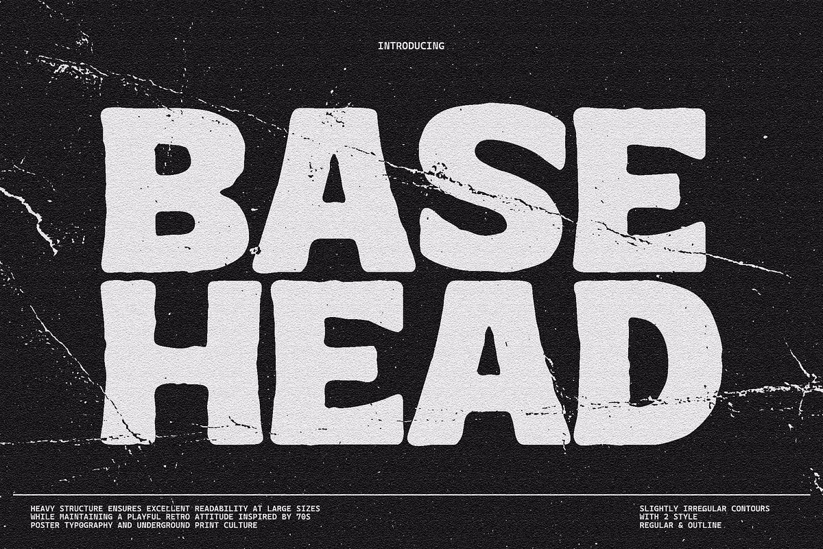 Use cases for BaseHead font